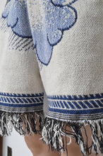 Load image into Gallery viewer, WHT FRINGE RUG SHORTS_02
