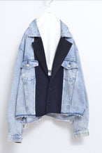 Load image into Gallery viewer, your right things/BONUS TRUCK出品中12/7まで:DENIM * MELTON BLOUSON_NAVY_MIND GAME
