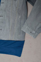 Load image into Gallery viewer, your right things in 代官山 蔦屋書店 出品中〜11/3まで:DENIM * BACK PILE HOODIE/BLUE/MIND GAME
