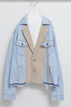 Load image into Gallery viewer, DENIM * MELTON BLOUSON_BEIGE_MIND GAME
