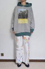 画像をギャラリービューアに読み込む, your right things/BONUS TRUCK出品中12/7まで:TWO-TONE HOODIE_GREEN/YELLOW print/01 size
