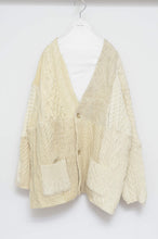 画像をギャラリービューアに読み込む, SWITCHING KNIT C/D（FISHERMAN&#39;S SWEATER)_YELLOW_01size
