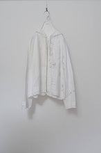 画像をギャラリービューアに読み込む, TABLE CLOTH ZIP-UP HOODIE/WHT/01 size
