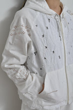 画像をギャラリービューアに読み込む, TABLE CLOTH ZIP-UP HOODIE/WHT/01 size_001
