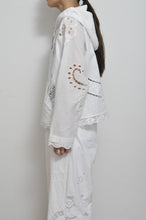 Load image into Gallery viewer, TABLE CLOTH ZIP-UP HOODIE/WHT/01 size_003
