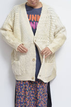 Load image into Gallery viewer, your right things/BONUS TRUCK出品中12/7まで:SWITCHING KNIT C/D（FISHERMAN&#39;S SWEATER)_GREEN_01
