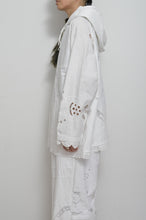 Load image into Gallery viewer, TABLE CLOTH ZIP-UP HOODIE/WHT/02 size_002
