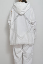 Load image into Gallery viewer, TABLE CLOTH ZIP-UP HOODIE/WHT/02 size_002
