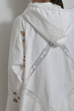 Load image into Gallery viewer, TABLE CLOTH ZIP-UP HOODIE/WHT/02 size_002
