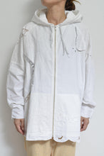 画像をギャラリービューアに読み込む, TABLE CLOTH ZIP-UP HOODIE/WHT/02 size_A
