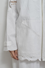 Load image into Gallery viewer, TABLE CLOTH ZIP-UP HOODIE/WHT/02 size_003
