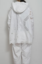 Load image into Gallery viewer, TABLE CLOTH ZIP-UP HOODIE/WHT/02 size_003
