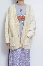 画像をギャラリービューアに読み込む, SWITCHING KNIT C/D（FISHERMAN&#39;S SWEATER)_YELLOW_01size
