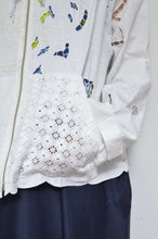 画像をギャラリービューアに読み込む, TABLE CLOTH ZIP-UP HOODIE/WHT/01 size
