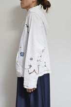 画像をギャラリービューアに読み込む, TABLE CLOTH ZIP-UP HOODIE/WHT/01 size
