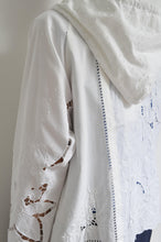 Load image into Gallery viewer, TABLE CLOTH ZIP-UP HOODIE/WHT/01 size
