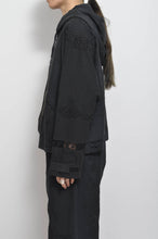 Load image into Gallery viewer, TABLE CLOTH ZIP-UP HOODIE/BLK/01 size_001
