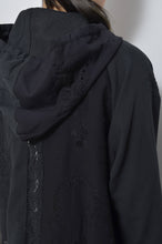 Load image into Gallery viewer, TABLE CLOTH ZIP-UP HOODIE/BLK/01 size_001
