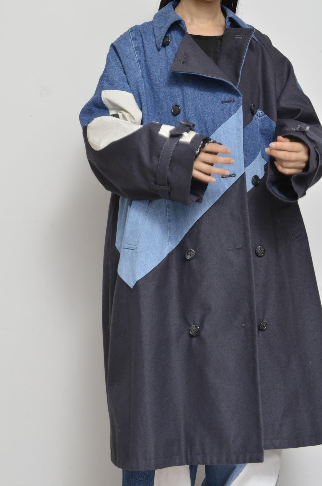 your right things/BONUS TRUCK出品中12/7まで:DENIM UNE UNE TRENCH COAT/LONG_01