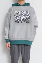 Load image into Gallery viewer, your right things in 代官山 蔦屋書店 出品中〜11/3まで:TWO-TONE HOODIE_BLUE/GREEN print/02 size
