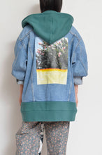 画像をギャラリービューアに読み込む, your right things in 代官山 蔦屋書店 出品中〜11/3まで:DENIM * BACK PILE HOODIE/BLUE/MIND GAME
